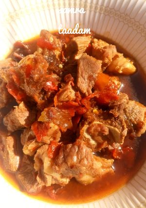 A picture of Special beef pepper soup.