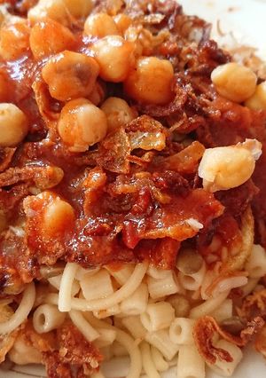 صورة لوصفة الكشري المصري اللذيذ رووعة 😋😋