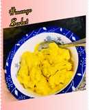 Mango sorbet with dash of saffron