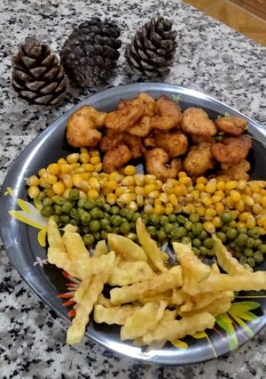 عکسی از دستور میگو سوخاری با سس بنیه