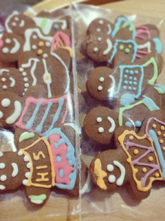 A picture of Gingerbread Man with Royal Icing.