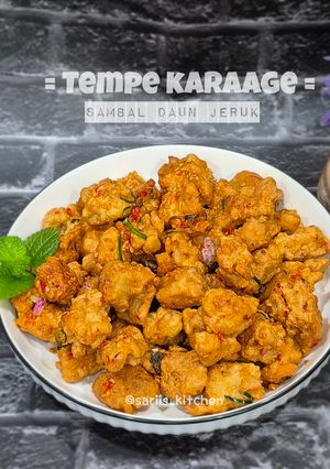 Foto resep Tempe Karaage Sambal Daun jeruk