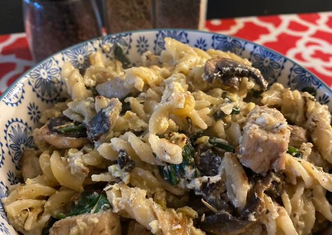 Recipe of Any-night-of-the-week Spinach chicken carbonara