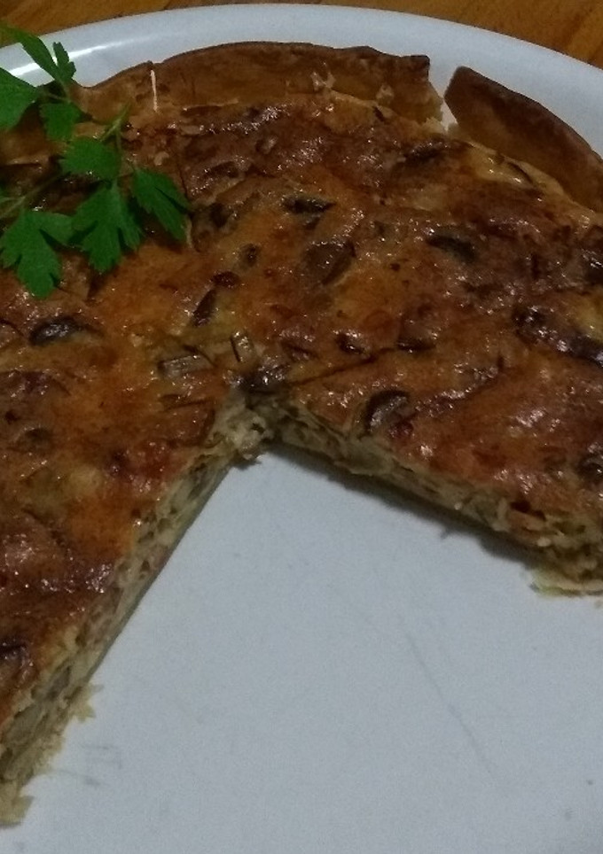 Una foto de Quiche de setas