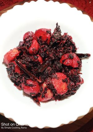 A picture of Amaranth Leaves with Potato.