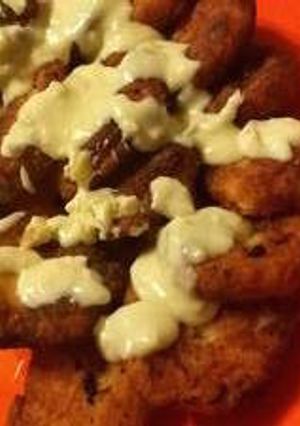 Una foto de Croquetas de papa con salsa de queso