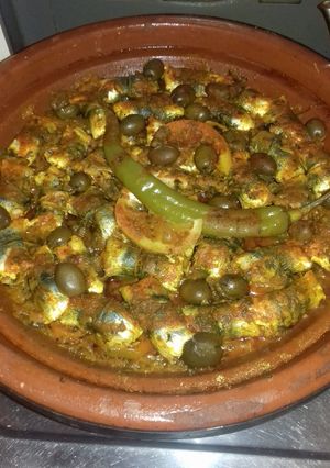 صورة لوصفة طاجين بسردين