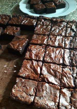 Foto resep Brownies Mengkilap ala Bu Fat
