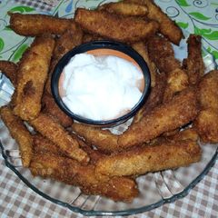 Fried Eggplant Fingers A picture of Fried Eggplant Fingers.