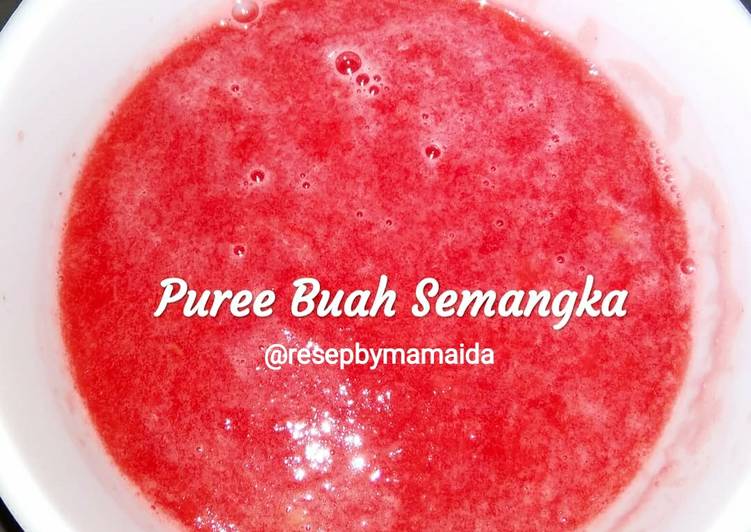 Cara termudah untuk Istimewa LezatSnack MP-ASI Puree Buah Semangka