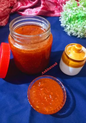 A picture of Instant Raw mango chhunda.