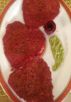 A picture of Beetroot Oats Healthy Chilla.