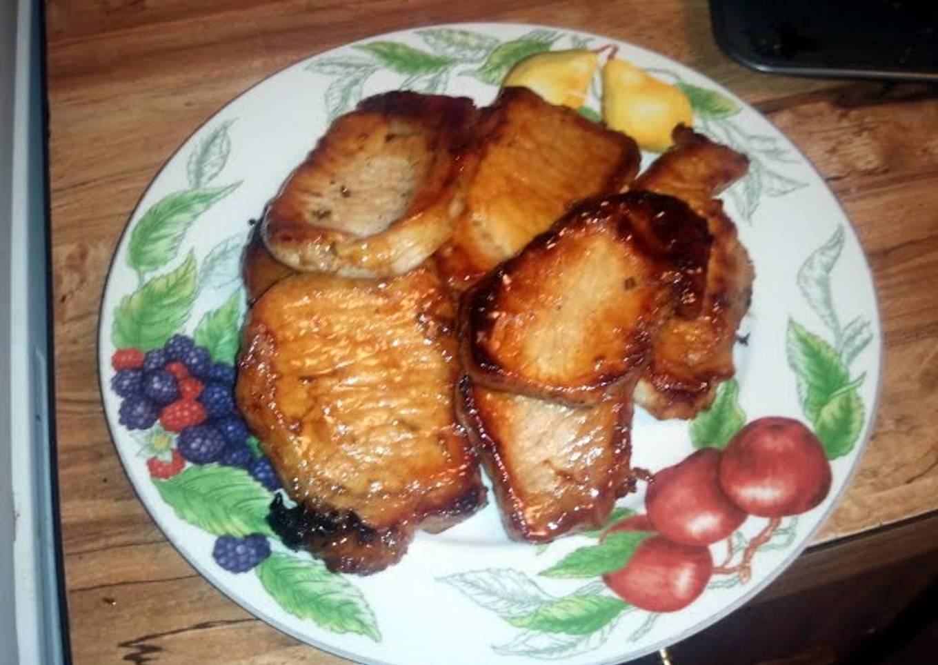 bitter sweet pork chops