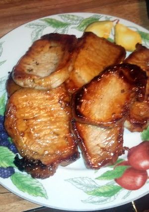 A picture of bitter sweet pork chops.