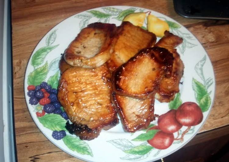 bitter sweet pork chops