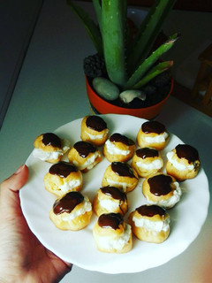Una foto de Profiteroles