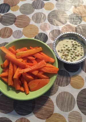 Una foto de Zanahorias 🥕con crema light🍵