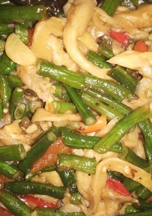 Foto resep Tumis jamur kacang panjang