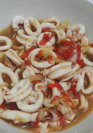 Foto resep Cumi saos tirem pedes