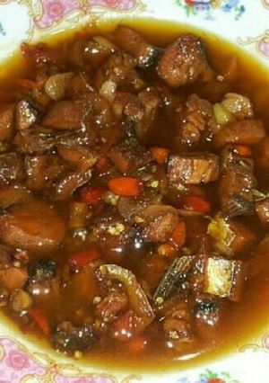 Foto resep Ikan asin telang masak asam