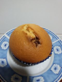 Una foto de Magdalenas rellenas de nocilla con thermomix