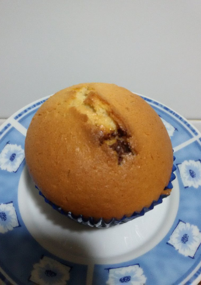 Una foto de Magdalenas rellenas de nocilla con thermomix