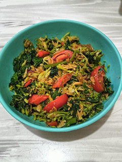 Foto resep Tumis bunga pepaya udang rebon