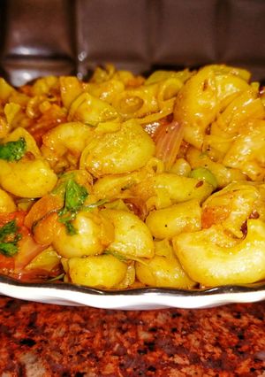 A picture of Vegetable Masala Macroni.