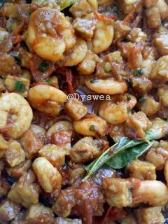 Foto resep Sambal goreng tempe+udang