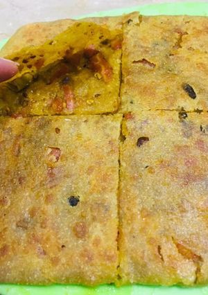 A picture of Achar wala paratha.