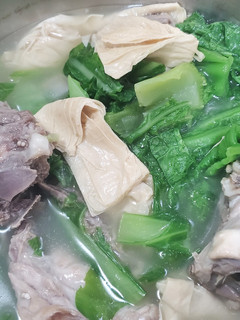 刈菜豆包雞湯 的食譜成品照片