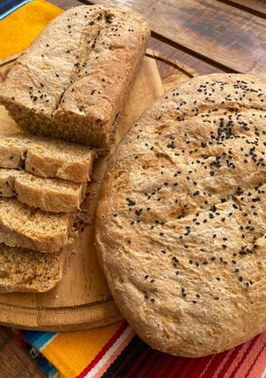Una foto de Pan de zanahoria integral con semillas 🥕🍞
