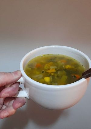 Una foto de Sopa de Verduras Casera