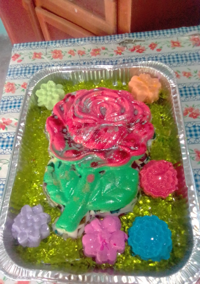 Una foto de Gelatina de mosaico