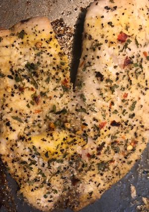 A picture of Perfect Seasoned Tilapia for salad or veggie wraps.