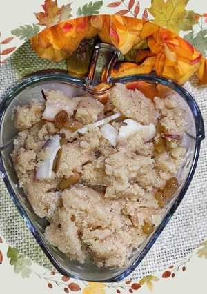 A picture of Suji Ka Halwa.