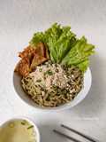 Mie Bayam Tabur Ayam