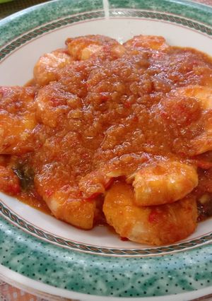 Foto resep Udang saos Padang 🌶️