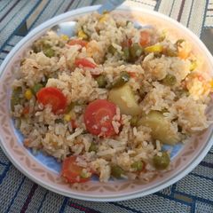 A picture of Vegetable Biryani.