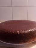 Torta de cacao con glacé de chocolate