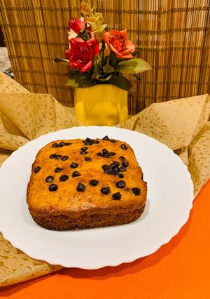 A picture of Eggless Orange Cake.