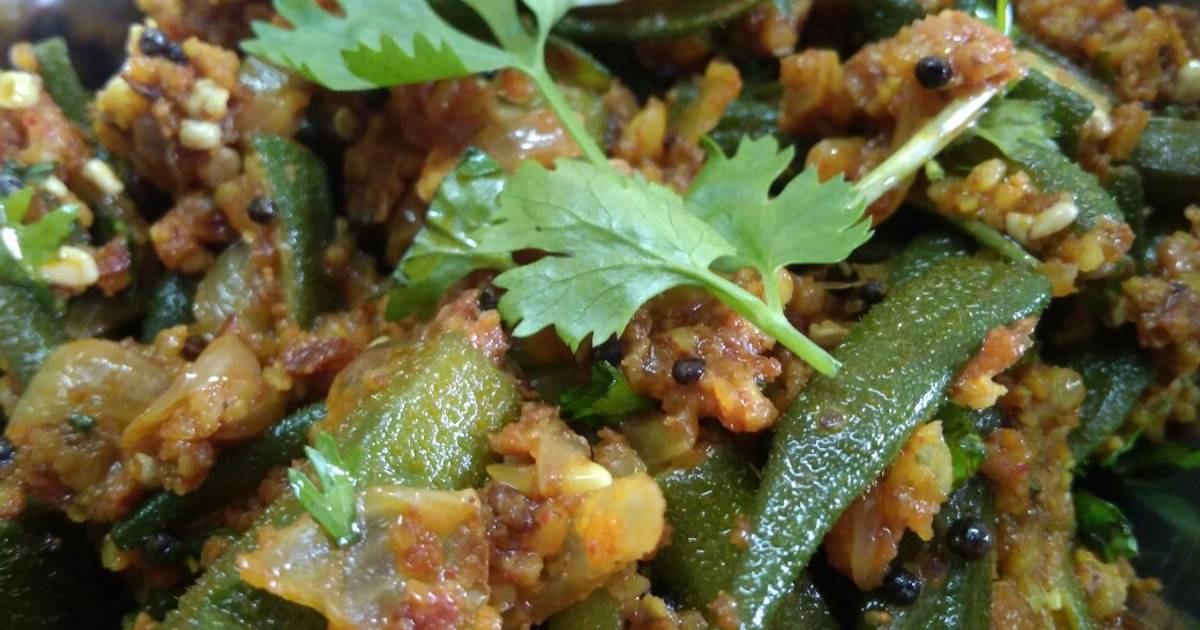 Stuffed lady fingers Recipe by Spruha Bari Cookpad