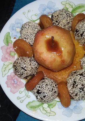 صورة لوصفة طاجين حلو بتفاح