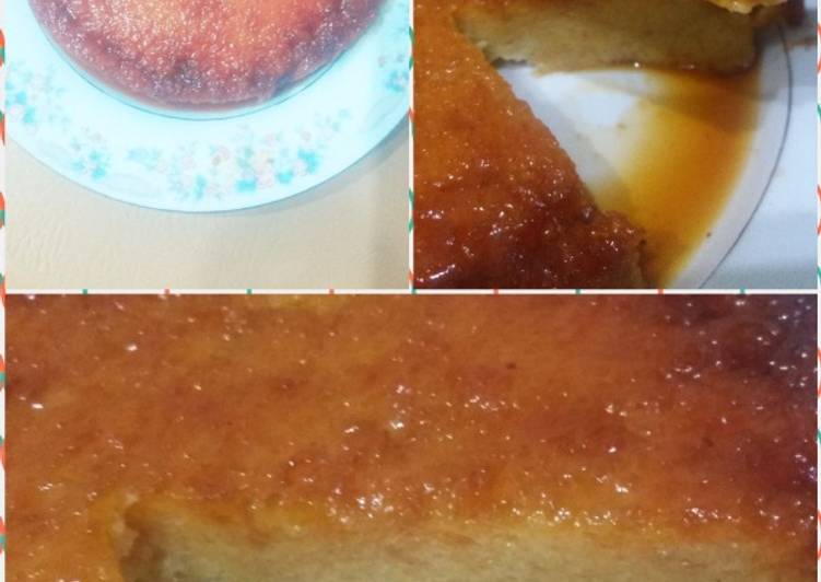 Easiest Way to Make Homemade Caramel Custard bread pudding