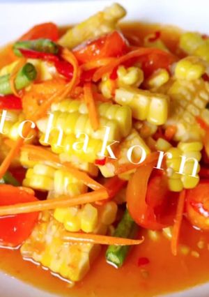 รูปของ ตำข้าวโพดไข่แดงเค็ม
