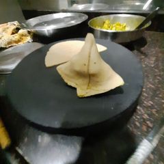 Aloo matar samosa A picture of Aloo matar samosa.