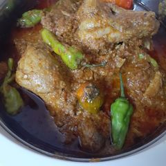 A picture of Achar gosht.