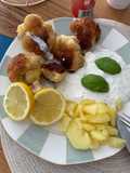 Panierter Blumenkohl mit Joghurt Dip