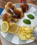 Panierter Blumenkohl mit Joghurt Dip