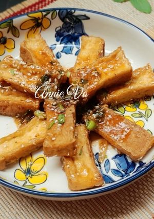 Hình của món Đậu hũ sốt nước mắm.